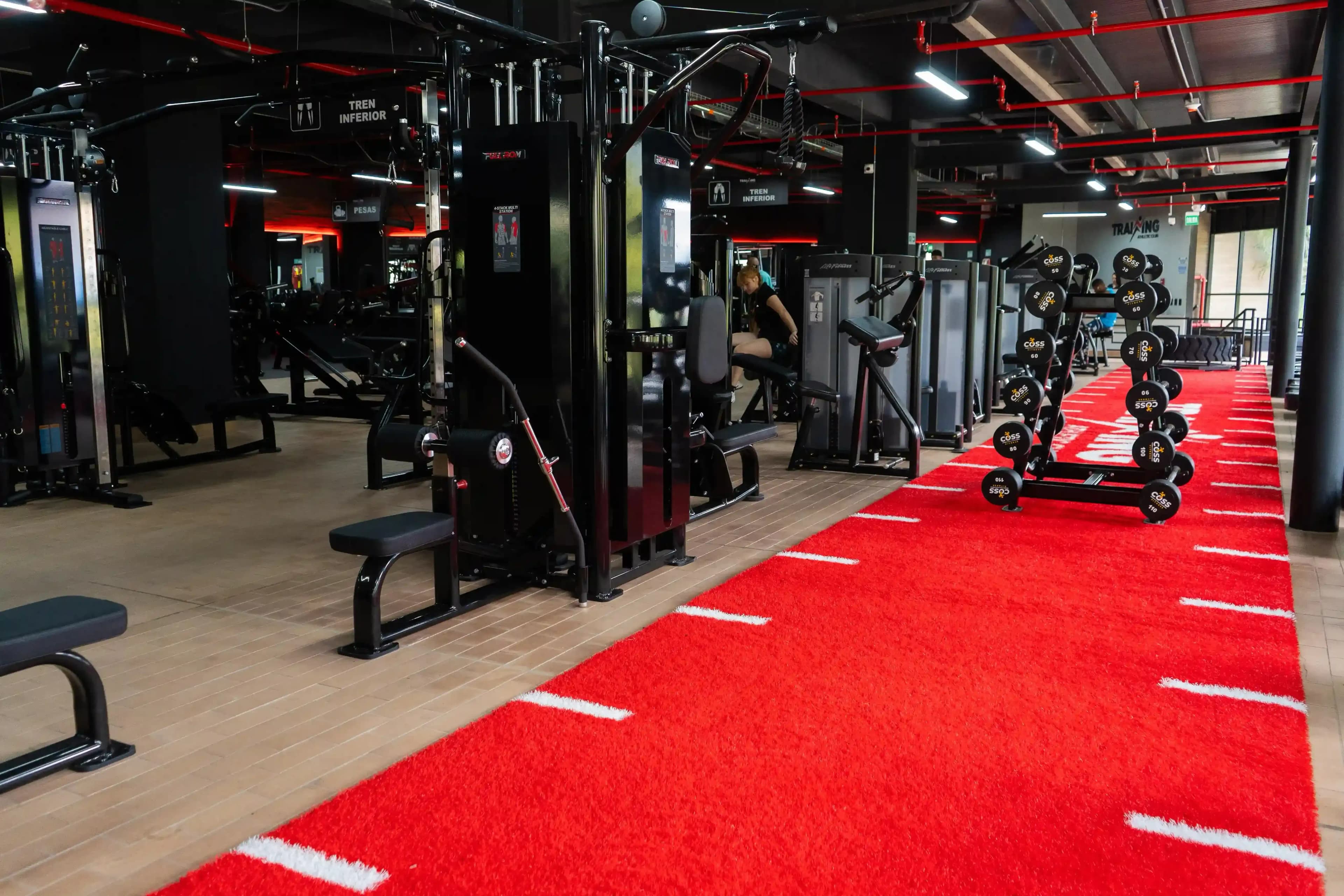 Gym facilities and clients training